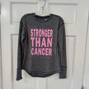 Women's Stronger Than Cancer Long Sleeve Tee by Avia. New! Never Worn! Size S